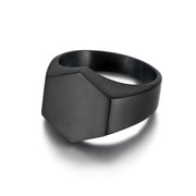Simple Geometric Titanium Steel Neutral Ring – Useful Gifts — 5