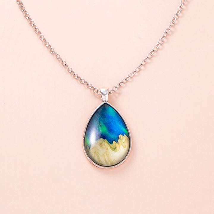 Fashion Aurora Mountains Starry Glass Necklace – Jewelry Gift Ideas — 1