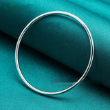 Silver Jewelry 3mm Smooth Circle Bracelet – Jewelry Gift Ideas — 4