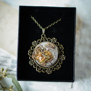 Vintage Steampunk Butterfly Pendant Necklace Gift – Jewelry Gift Ideas — 2