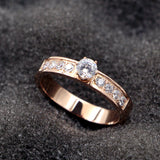 Solitaire Rose Gold Pair Hipster Tail Ring – Special Occasion Gifts — 2