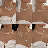 Metal Style Sweet Cool Pearl Necklace – Jewelry Gift Ideas — 9