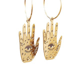 Fashion Personality New Palmistry Golden Earrings – Stylish Gifts — 4