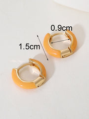 Colorful Oil Necklace Love Heart Earrings Women – Jewelry Gift Ideas — 15