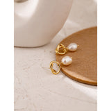 Fashion Irregular Natural Freshwater Pearl Earrings – Stylish Gifts — 4