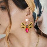 Bee Ear Studs Colorful Insect Earrings Fashion – Stylish Gifts — 4