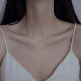 Sterling Silver Zircon Necklace With Diamond – Jewelry Gift Ideas — 7
