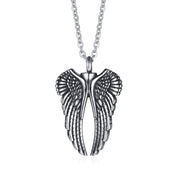 Men's Stainless Steel Angel Wings Pendant – Jewelry Gift Ideas — 12