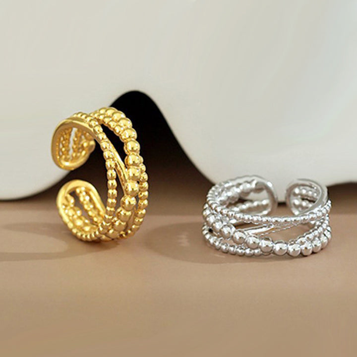 Women's Braided Winding Multi-layer Cross Ring – Gifts for Her — 1