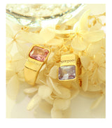 Light Luxury Simple Zircon Inlaid Ring Women's Vintage – Gifts for Her — 5