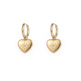 Fashion Women's Titanium Steel Heart Diamond Earrings – Stylish Gifts — 2
