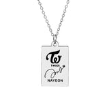 KPOP TWICE Member Signature Stainless Steel – Jewelry Gift Ideas — 8