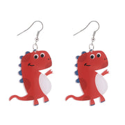 Creative Handmade Acrylic Cartoon Dinosaur Earrings – Stylish Gifts — 2