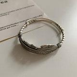 Feather Bracelet Hip Hop 925 Sterling Silver – Jewelry Gift Ideas — 3