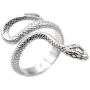 Vintage Men's Long Snake Stainless Steel Ring – Gifts for Him — 4