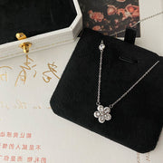 925 Sterling Silver Flowers Necklace For Women – Jewelry Gift Ideas — 2