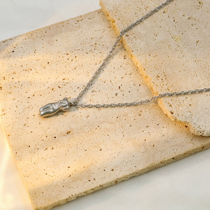 18K Stainless Steel Clavicle Chain Female Portrait – Gifts for Her — 1