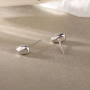 Women's Sterling Silver Irregular Gold Peas Earrings – Gifts for Her — 4