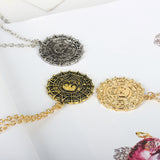 Gold Coin Chain Men's Skull Necklace Pendant – Jewelry Gift Ideas — 3