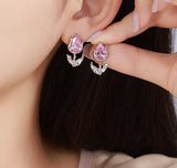 Atmosphere Retro Simple Sweet Tulip Flower Stud – Holiday Gift Ideas — 2