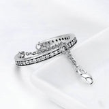 S925 Sterling Silver Heart Ring Ladies Diamonds – Thoughtful Gifts — 3