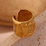 Minimalist Niche Stainless Steel 18K Gold Plated Wave – Birthday Gifts — 15
