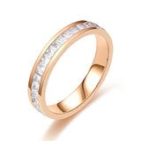 Fashion Rhinestones Rings Women Stainless Steel Ring – Stylish Gifts — 2