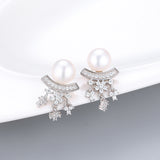 Korean Style Long Snowflake Earrings – Stylish Gifts — 4