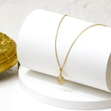 S925 Silver Plated K Gold Reversible Pendant – Jewelry Gift Ideas — 5