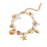 Stainless Steel Conch Starfish Shell Bracelet – Jewelry Gift Ideas — 4
