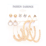 Metal Exaggerated Big Circle Earrings Set – Stylish Gifts — 10
