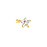 Women's Star Moon Love Puncture Thread Earrings – Gifts for Her — 18