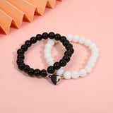 Fashion Love Suction Black And White Bracelet – Stylish Gifts — 1