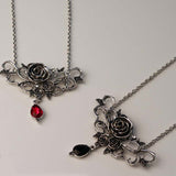 Flower Pendant Necklace Halloween Black – Jewelry Gift Ideas — 5