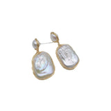 Spring And Summer Baroque Pearl Earrings Geometric – Thoughtful Gifts — 4