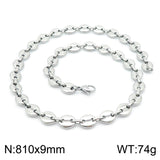 Personality Oval Simple Stainless Steel Coffee – Jewelry Gift Ideas — 20