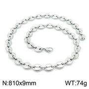 Personality Oval Simple Stainless Steel Coffee – Jewelry Gift Ideas — 20