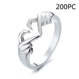 Women's Fashion And Simple Personality With Heart Ring – Stylish Gifts — 8