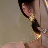 Metal Three-dimensional Leaf-shapepd Stud Earrings – Gifts for Her — 3