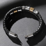 Men's Leather Titanium Steel Punk Bracelet – Jewelry Gift Ideas — 2