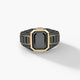 Men's Simple Alloy Inlaid Zircon Ring – Gifts for Him — 3