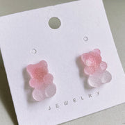 Fruit Juice Jelly Bear Earrings Soft Girl – Gifts for Kids — 9