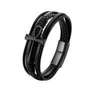 Men's Fashion Multi-layer Braided Leather Bracelet – Stylish Gifts — 6