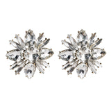 Floral Acrylic Full Diamond Earrings – Unique Gift Ideas — 7