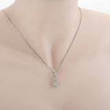 S925 Silver Small Lock Necklace Female Fashion – Jewelry Gift Ideas — 7