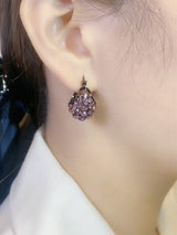 Women's Purple Crystal Earrings – Gifts for Her — 3