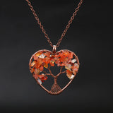 Natural Stone Colorful Tree Root Necklace – Jewelry Gift Ideas — 5
