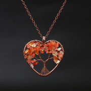 Natural Stone Colorful Tree Root Necklace – Jewelry Gift Ideas — 5