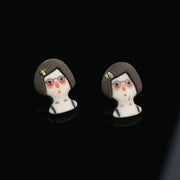 Ugly Cute Character Series Women's Silver Needle – Gifts for Her — 5