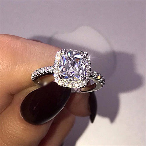 Hearts And Arrows Simulated Diamond Engagement – Gifts for Couples — 1
